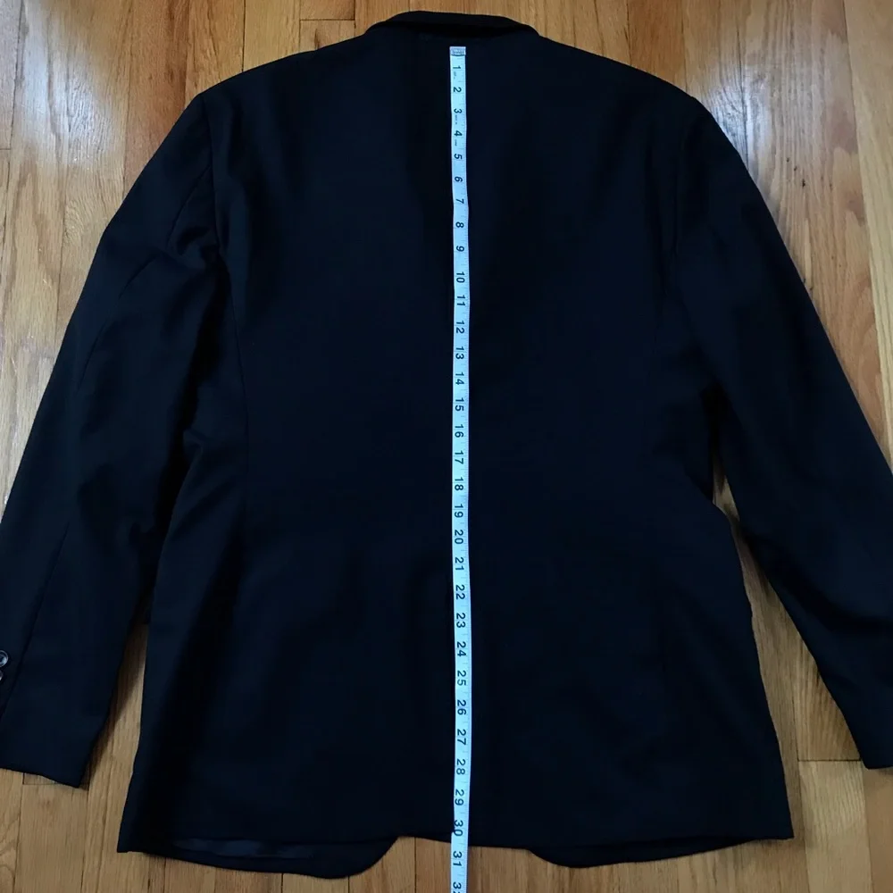 J. Crew X Loro Piana Black Ludlow Blazer Jacket Italian Wool 44R